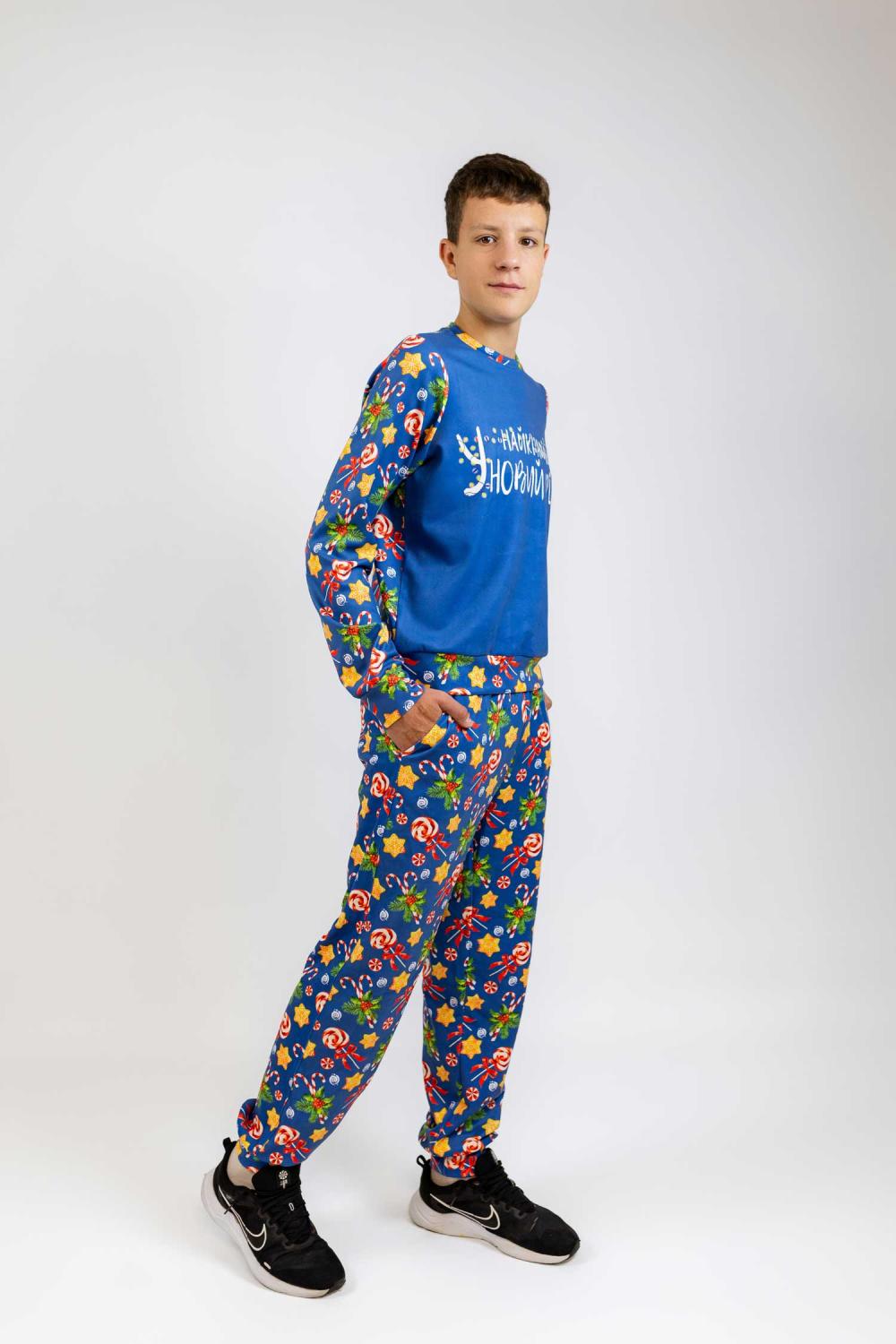 Новорічний костюм для хлопчиків синій