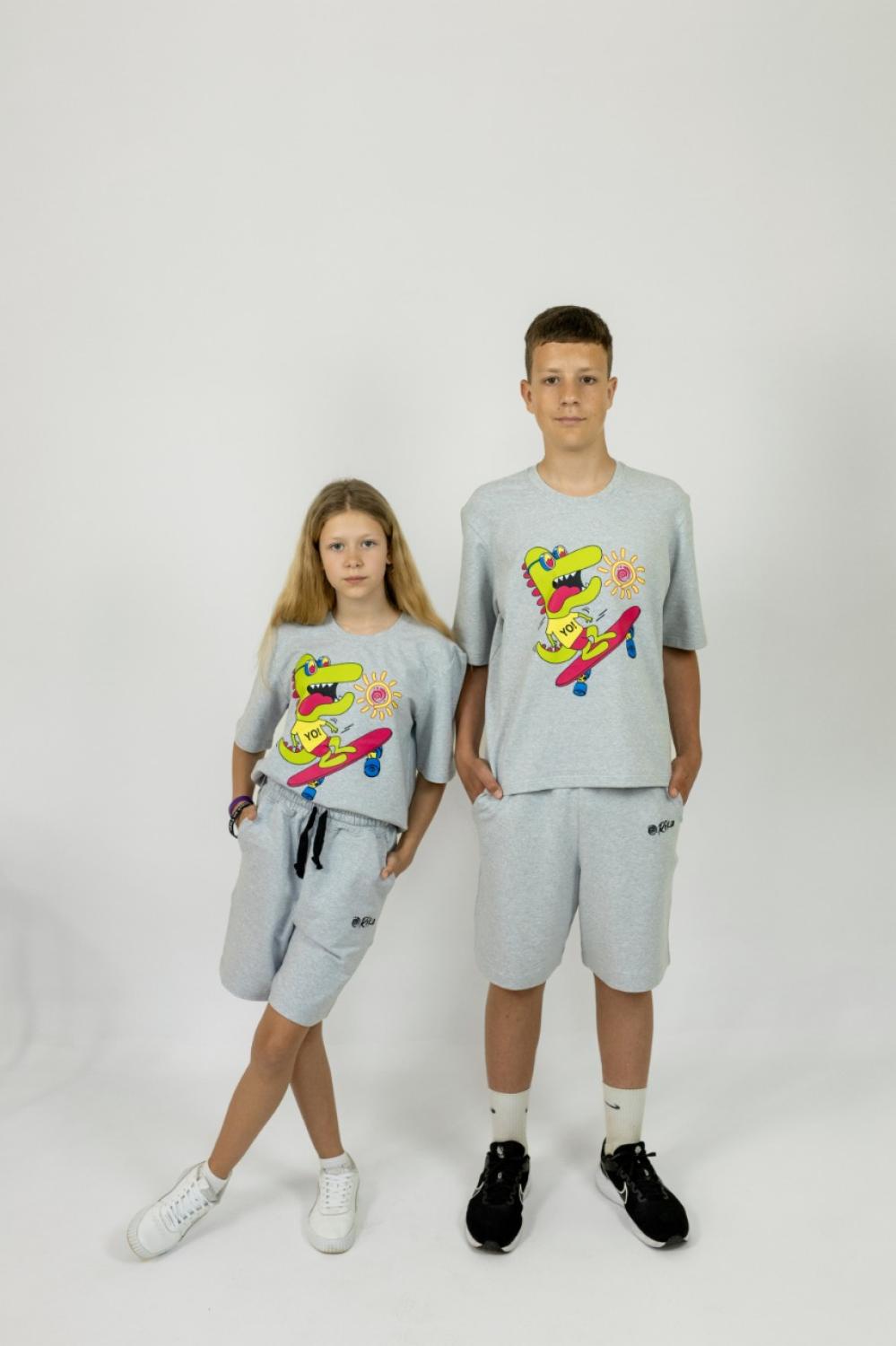 Костюм для хлопців "Dino Fun", шорти та футболка